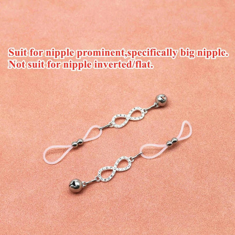 Faux Nipple Piercing Jewelry Rhinestone Nipple Chains