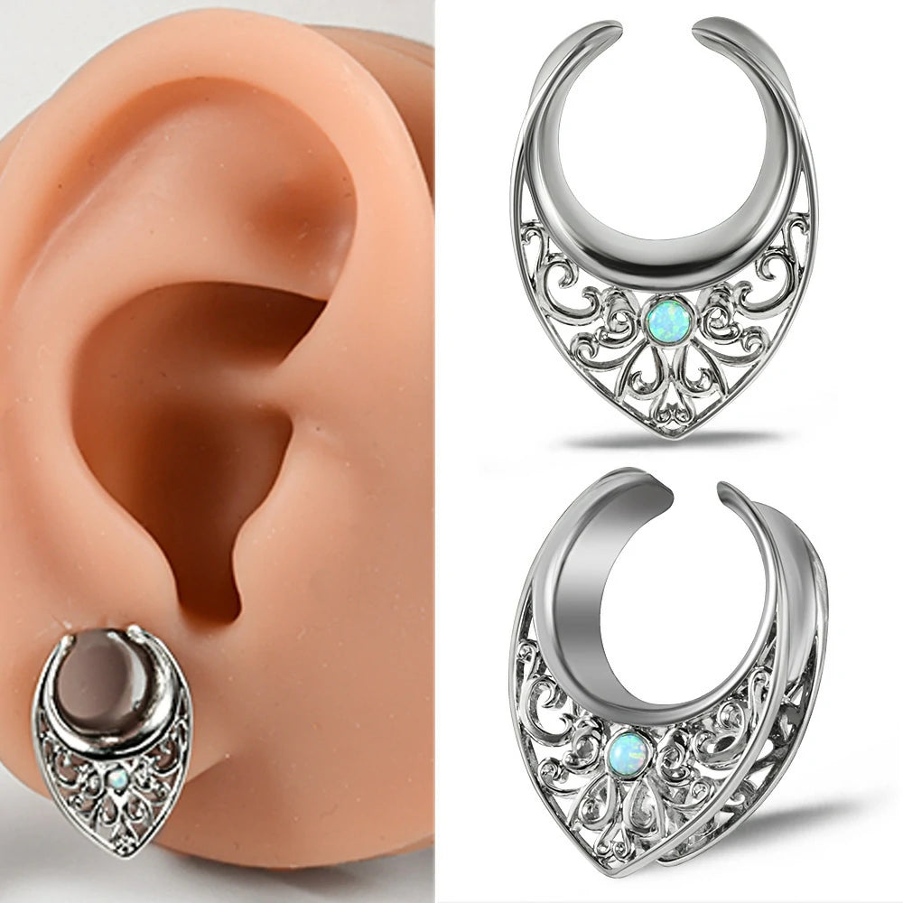 Gauges Ears Plugs and Tunnels Double Flared Earrings Upgrade Tear Drop Piercing