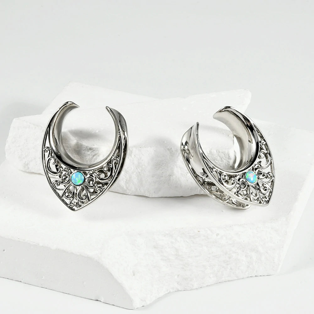 Gauges Ears Plugs and Tunnels Double Flared Earrings Upgrade Tear Drop Piercing