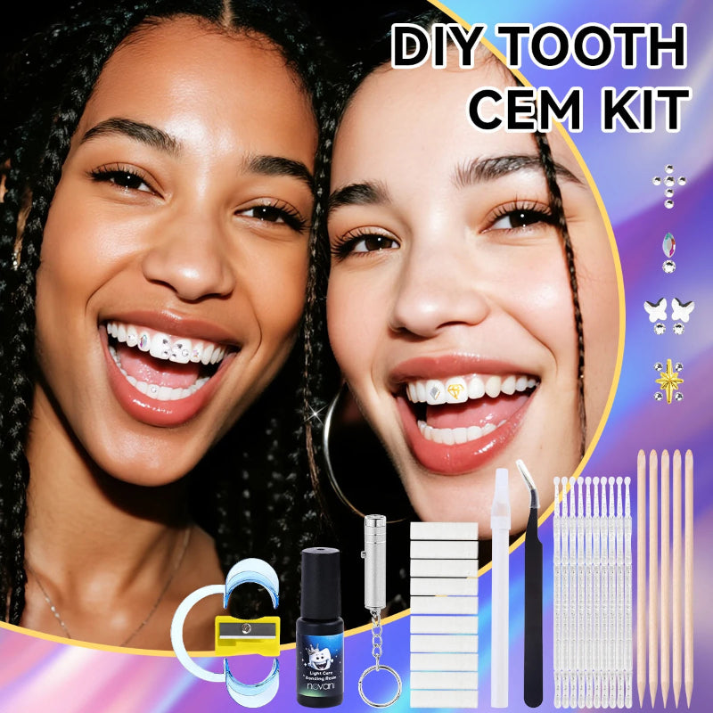 Consists of 9 Tools Crystal Flat Back Diamond Patch Sticker Glue Tooth Diamond Kit