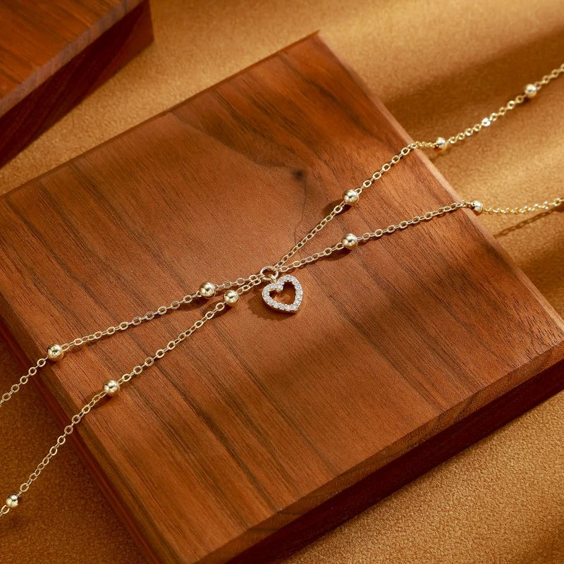 Heart Pearl Pendant Chain Belt Sexy Bikini Beach Waist Beads Chain Snake