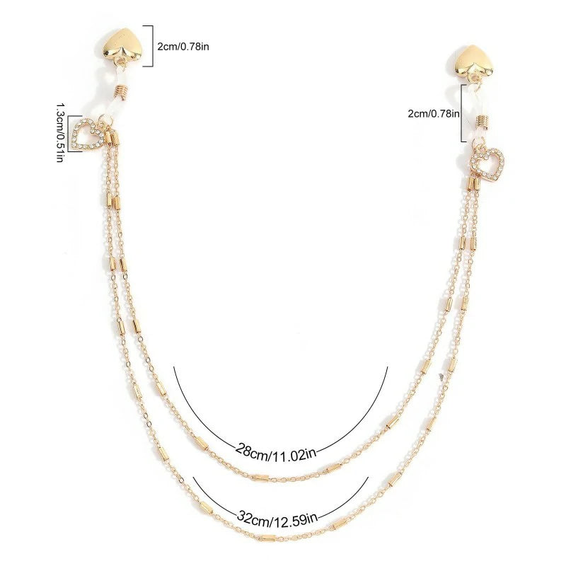 Heart Pendant Bra Chain Non Piercing Nipple Jewelry Festival Rave Chest Body Chain