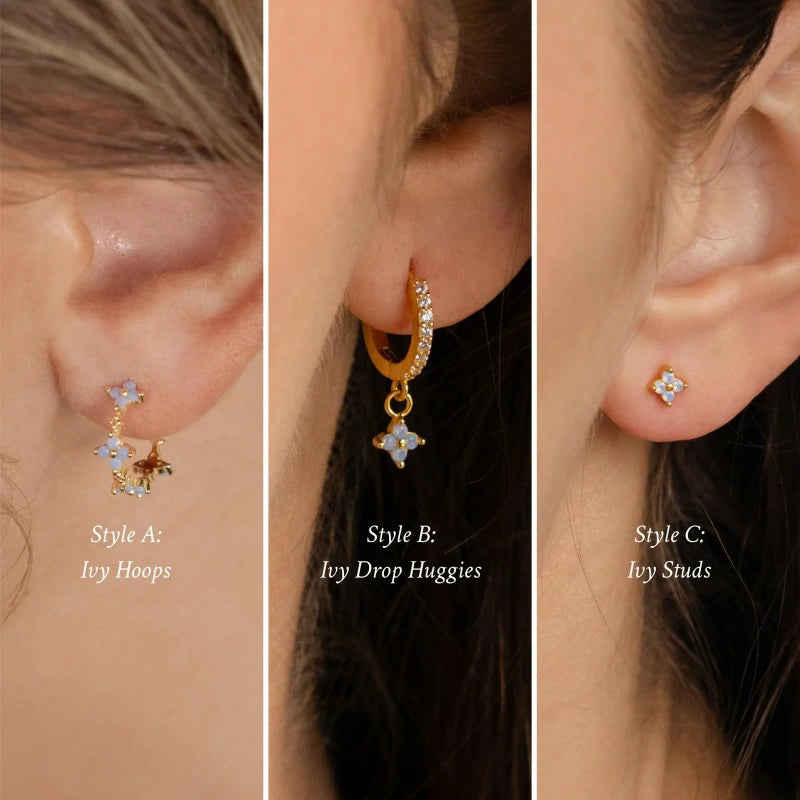Hypoallergenic Cartilage Earrings Dainty 14K Gold Plated Stud Huggie Hoop Earrings Dangle Chain Earrings