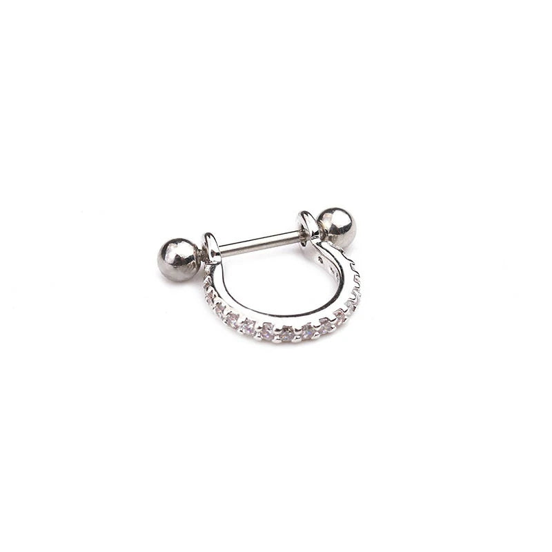 Hypoallergenic Earrings Stainless Steel Screw Back Bow Heart Flower Stud Hoop