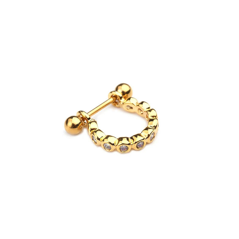 Hypoallergenic Earrings Stainless Steel Screw Back Bow Heart Flower Stud Hoop