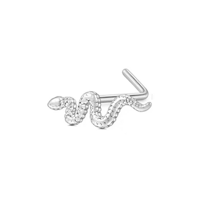 Hypoallergenic Small CZ Cute Heart Star Moon Ball Nose Piercing Studs Jewelry