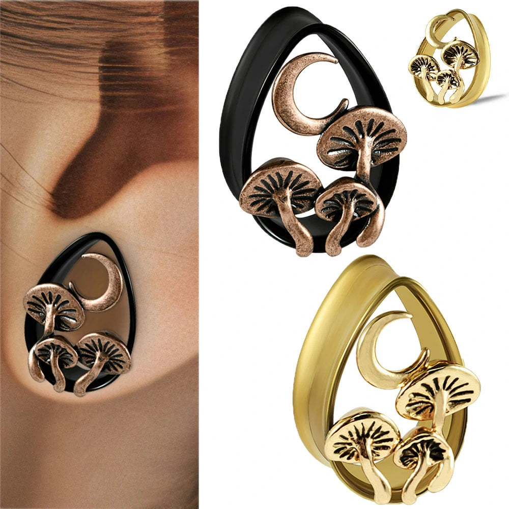 New Classic gauges Ear Plugs Tunnels Hypoallergenic 316 Stainless Steel Ear Gauges