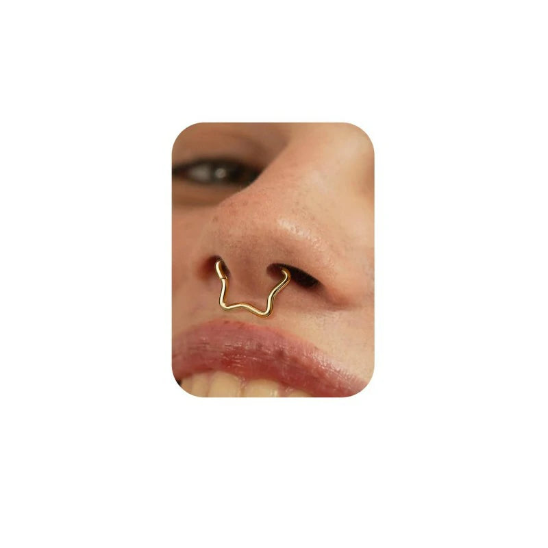 Septum Rings 16G 316L Stainless Steel Nose Rings Hoops for Women