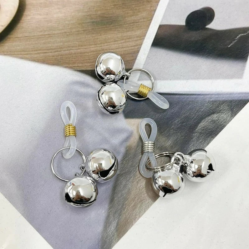 Sexy Fake Nipple Rings Silver Jingle Bell Non Piercing Nipple Rings Adjustable Nipple Noose Dangle Nipplerings