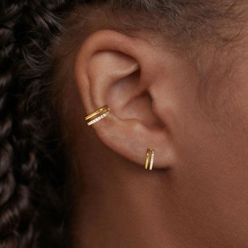 Small Thin Hoop Earrings Tiny Huggie Hoop Rings for Cartilage,Helix,Targus,Conch