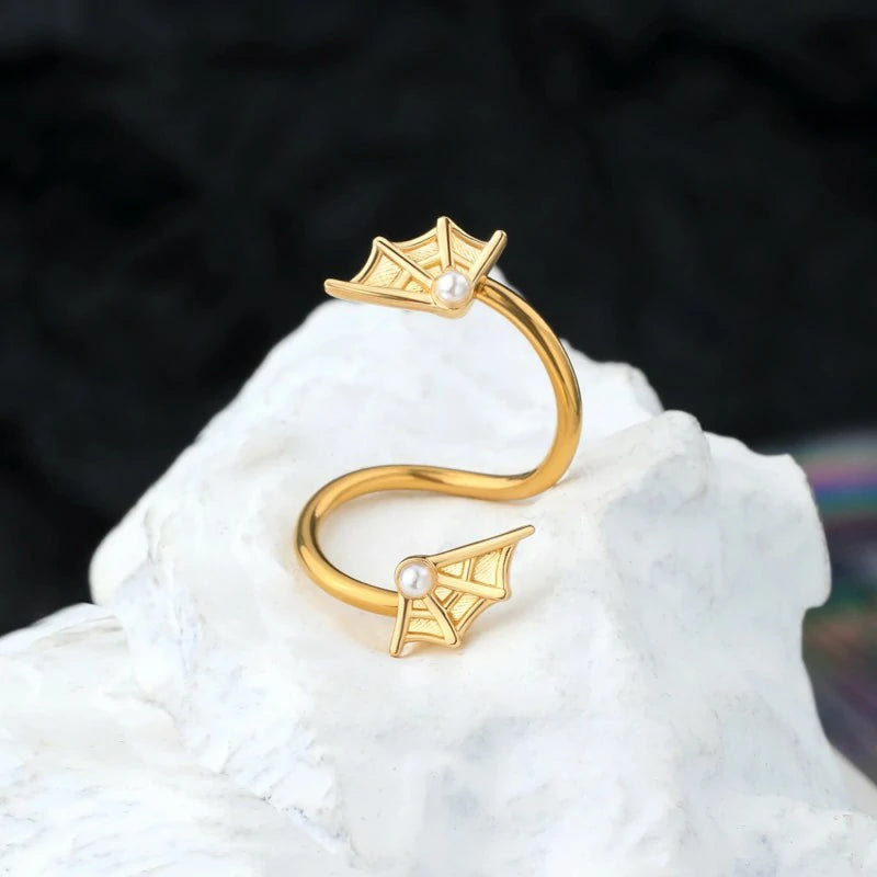 Spider Twist Helix Jewelry Gold Spiral Cartilage Earrings  Lip Rings Stainless Steel Cartilage