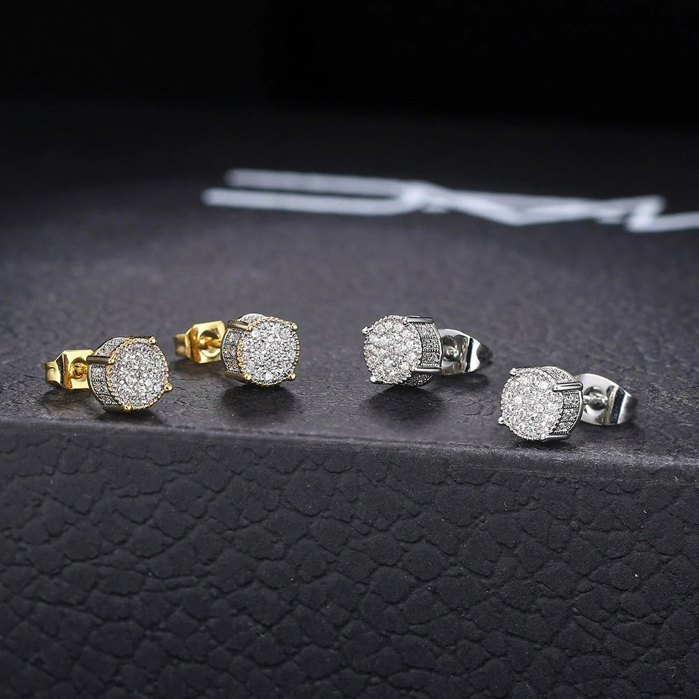 18K White Gold Plated Sterling Silver Asscher Cut Cubic Zirconia Stud Square CZ Stud Earrings