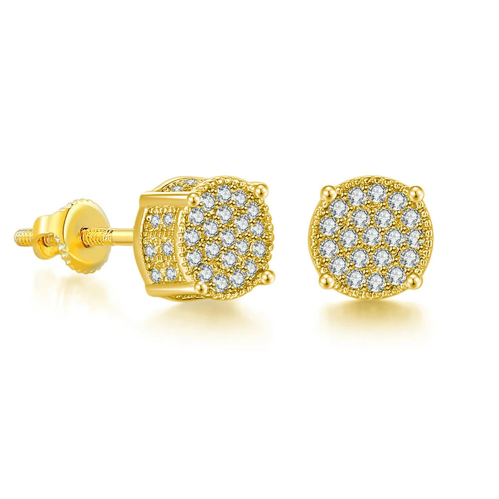 18K White Gold Plated Sterling Silver Asscher Cut Cubic Zirconia Stud Square CZ Stud Earrings