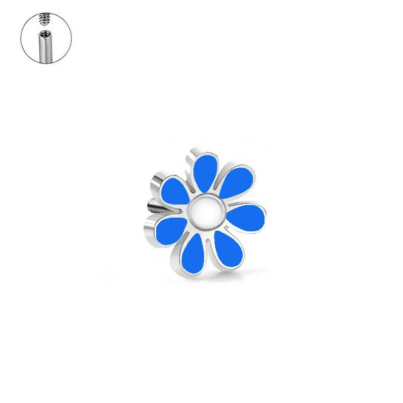 Hypoallergenic Screw Back Earrings Surgical Stainless Steel Stud Earrings for Sensitive Ears Cute Butterfly Flower Heart CZ Earring