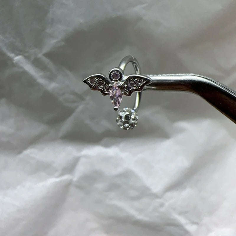 Surgical Steel Lip Ring Bat Shape Perfect Lip Rings Studs Cute Lip Rings Cartilage