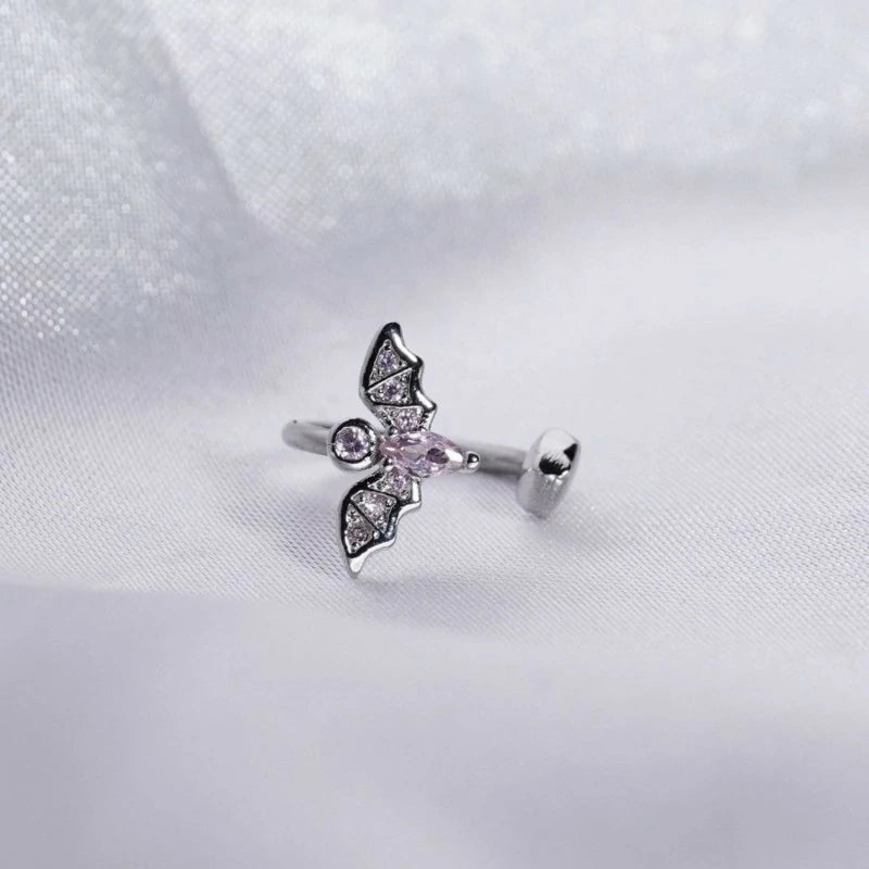 Surgical Steel Lip Ring Bat Shape Perfect Lip Rings Studs Cute Lip Rings Cartilage