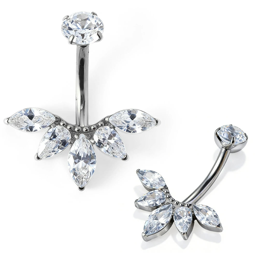Titanium Cute Navel Piercing jewelry 14G Internal Thread Belly Rings