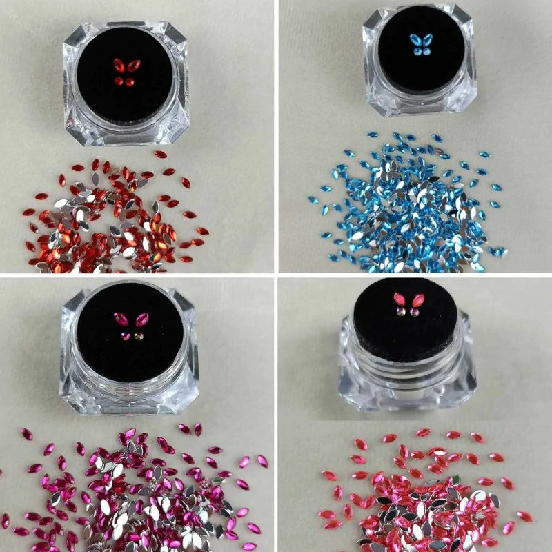 4 Pieces Tooth Shine  DIY Fashionable Tooth Ornaments Artificial Crystal