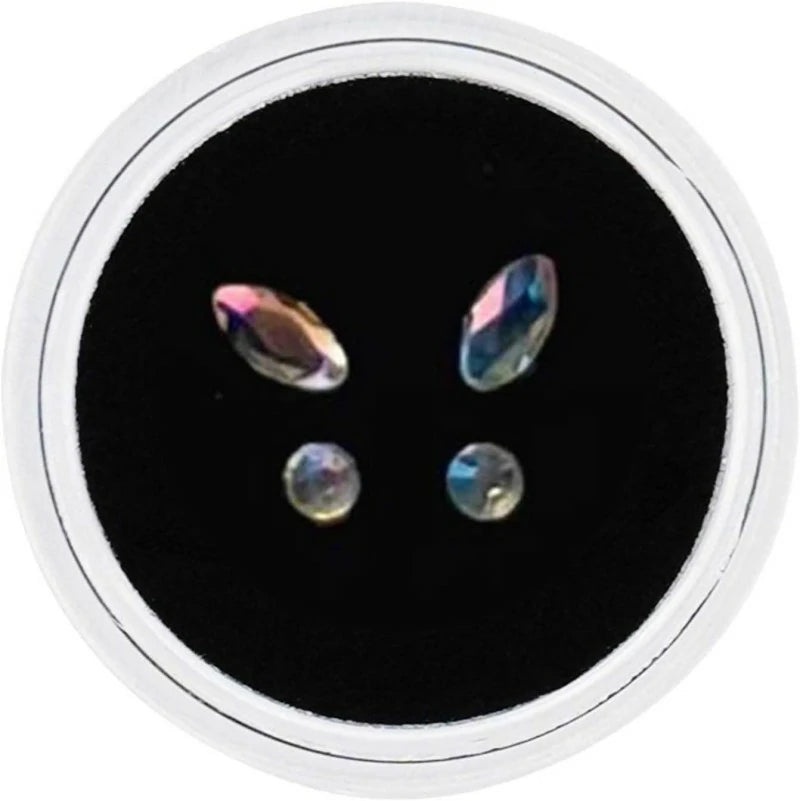 4 Pieces Tooth Shine  DIY Fashionable Tooth Ornaments Artificial Crystal