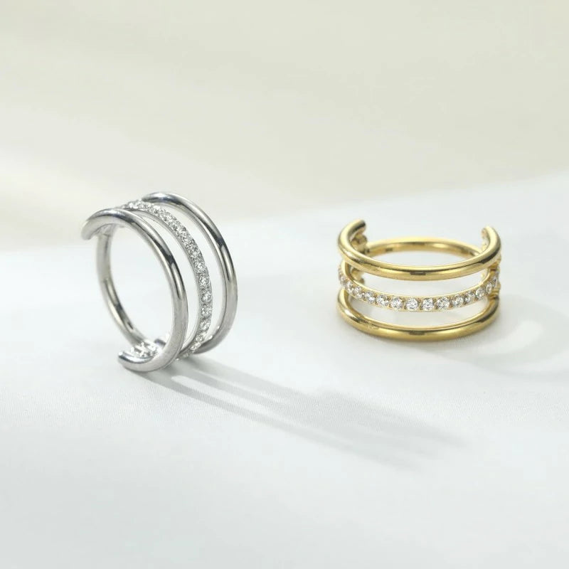Triple Conch Helix Piercing Jewelry Cartilage Hoop Earring Septum Ring Nose Ring