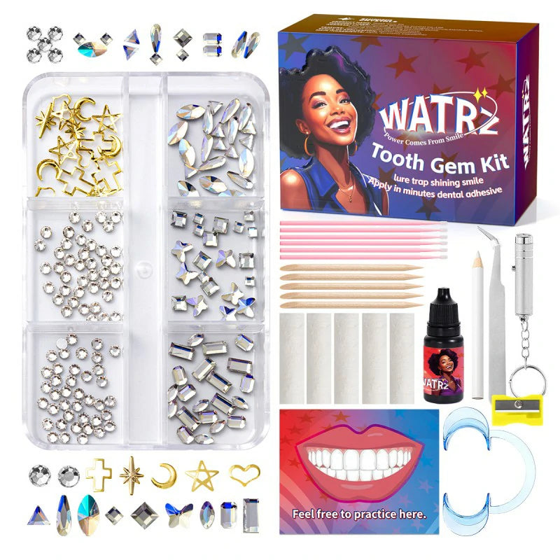 Y2K Trendy DIY Crystals Jewelry Kit 5 Shapes Professional Cool Gems Safe