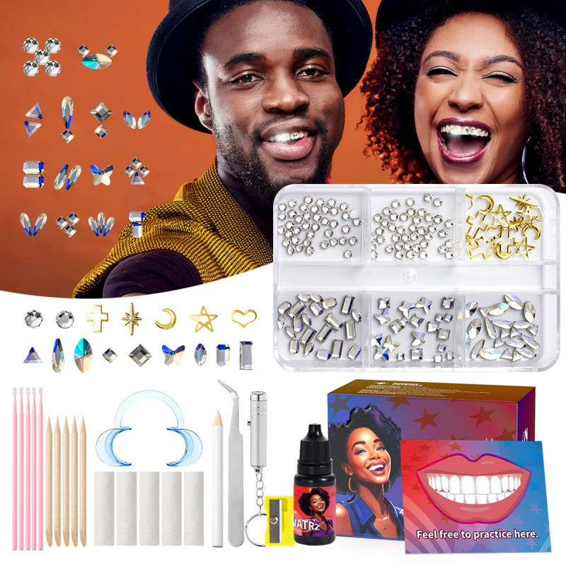 Y2K Trendy DIY Crystals Jewelry Kit 5 Shapes Professional Cool Gems Safe