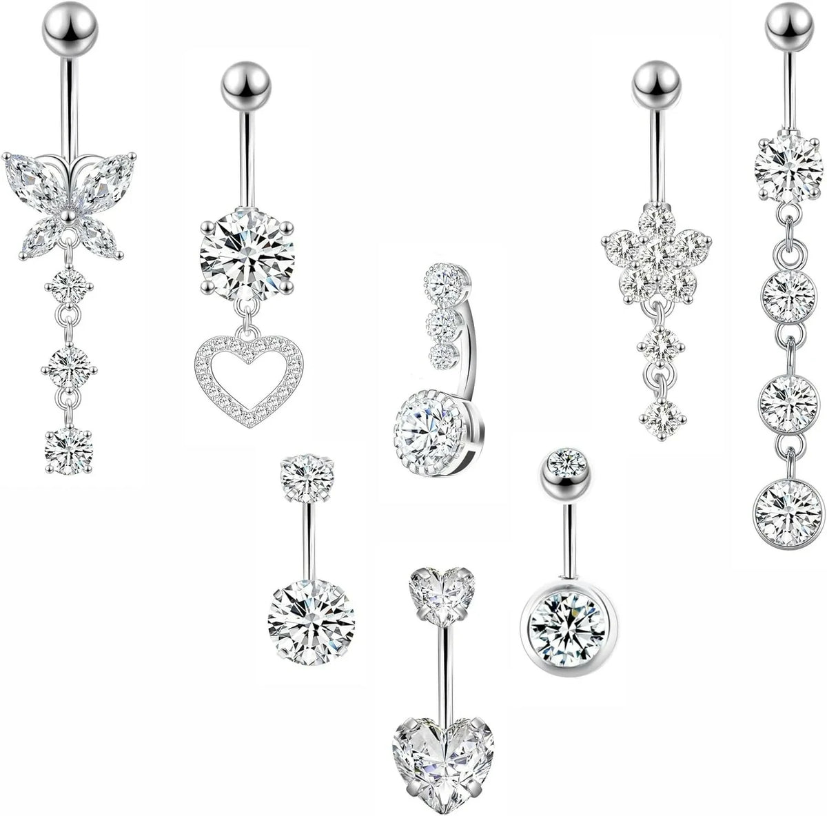 14G Belly Button Piercing Cute Navel Ring Belly Piercing Jewelry