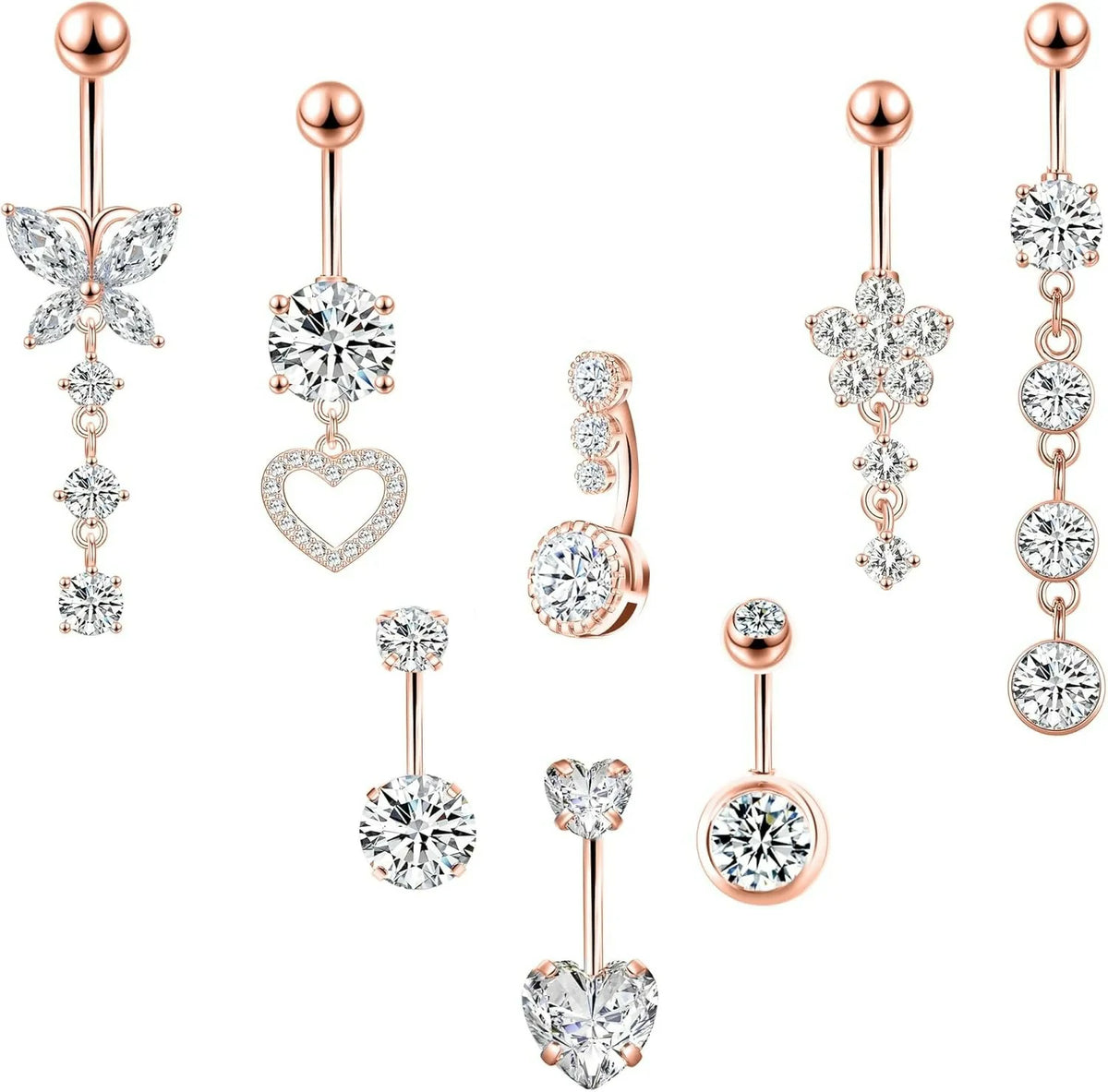 14G Belly Button Piercing Cute Navel Ring Belly Piercing Jewelry