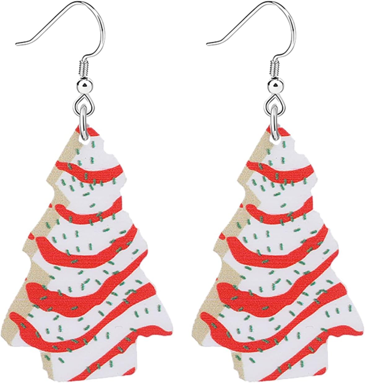 Christmas Earrings for Women Cute Funny Acrylic Christmas Santa Claus Tree Cat Dinosaur Earrings Xmas New Year Party Holiday Earring - 我的商店我的商店我的商店