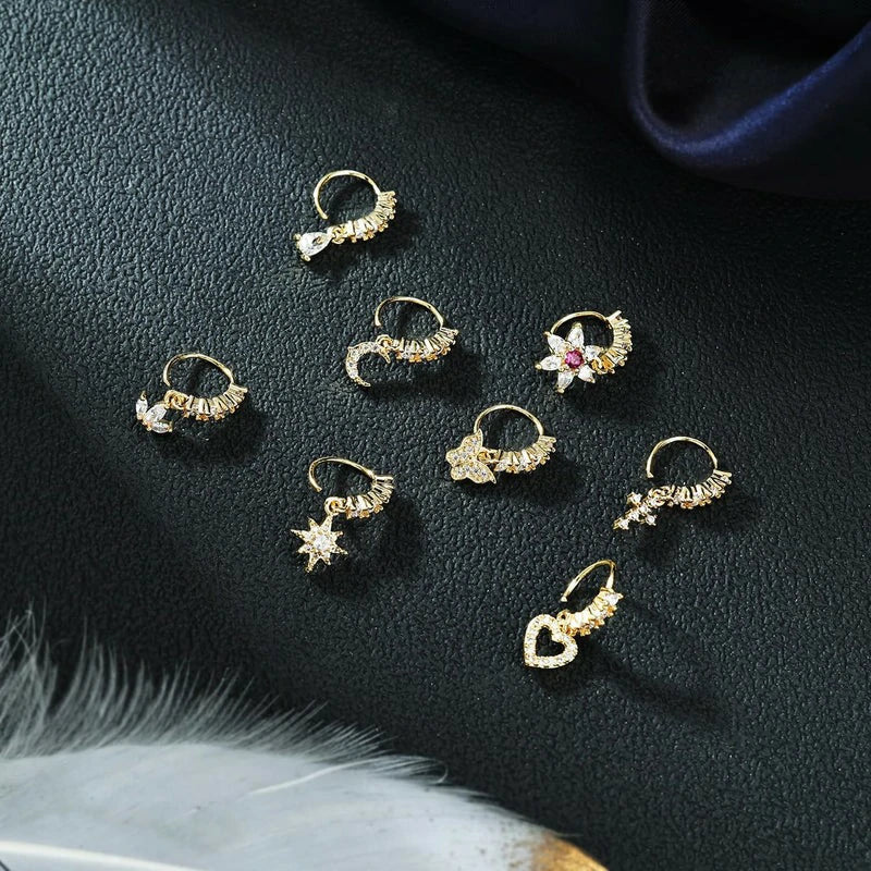 Nose Rings Hoop Septum Nose Piercing Jewelry Cartilage Earring