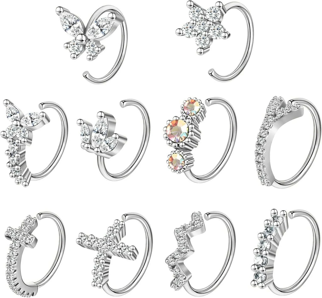 Nose Rings Hoop Septum Nose Piercing Jewelry Cartilage Earring