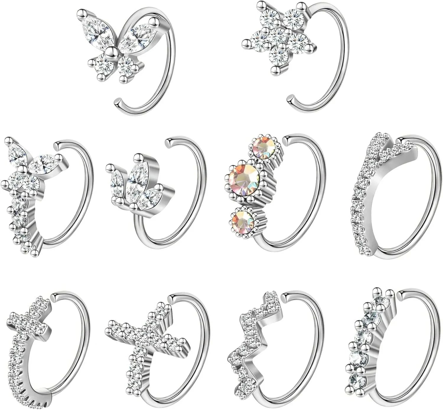 Nose Rings Hoop Septum Nose Piercing Jewelry Cartilage Earring