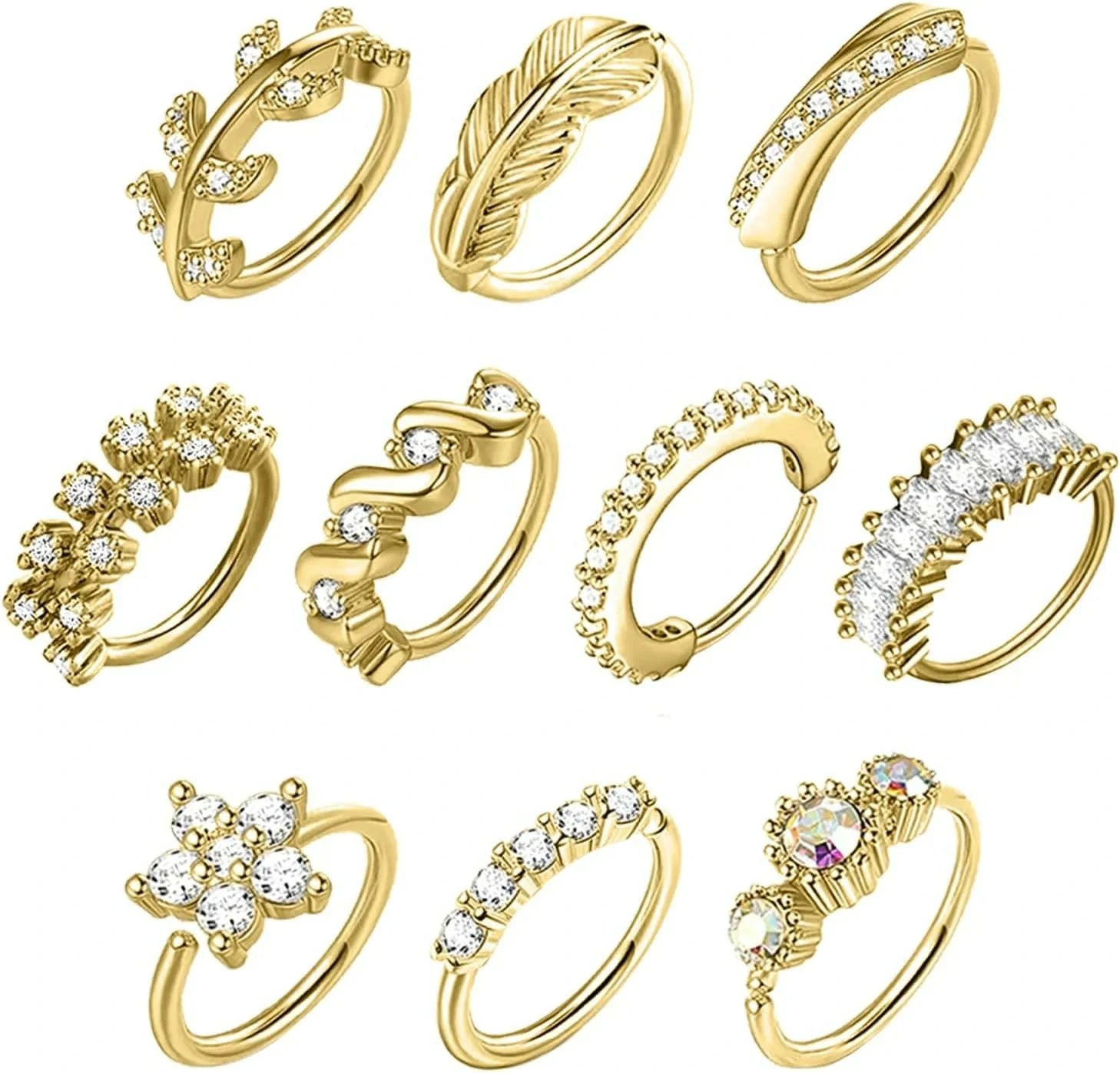 Nose Rings Hoop Septum Nose Piercing Jewelry Cartilage Earring