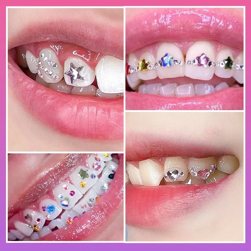 drill dental material teeth whitening dentures acrylic teeth crystal ornaments oral hygiene dental decoration - QIAO CrystalQIAO CrystalQIAO Crystal