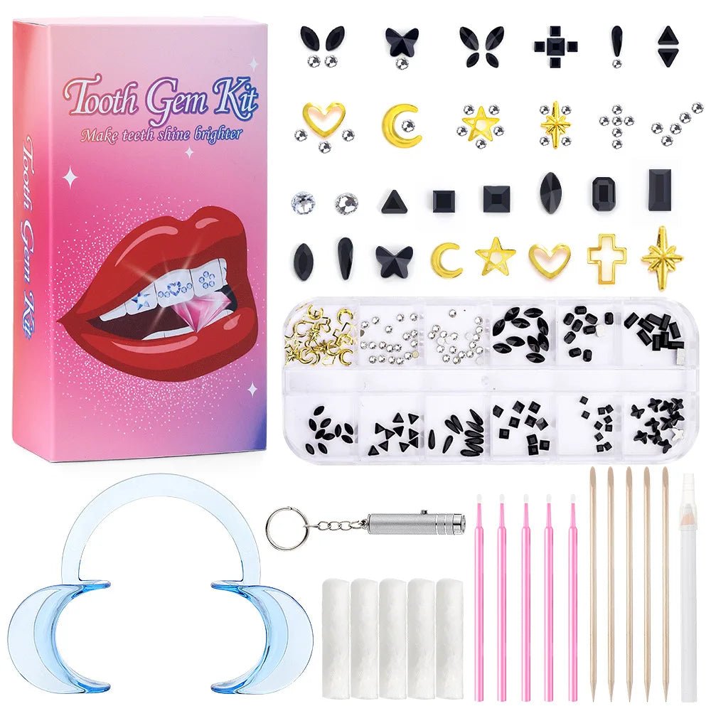 drill dental material teeth whitening dentures acrylic teeth crystal ornaments oral hygiene dental decoration - QIAO CrystalQIAO CrystalQIAO Crystal