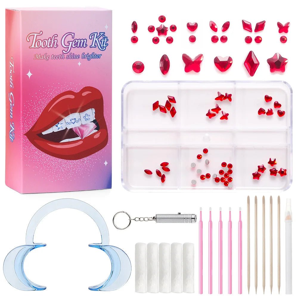 drill dental material teeth whitening dentures acrylic teeth crystal ornaments oral hygiene dental decoration - QIAO CrystalQIAO CrystalQIAO Crystal