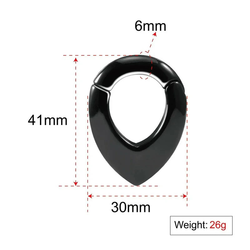 2g(6mm)Ear Hanger Weights for Stretched Ear Lobe Stainless Steel Ear Gauges