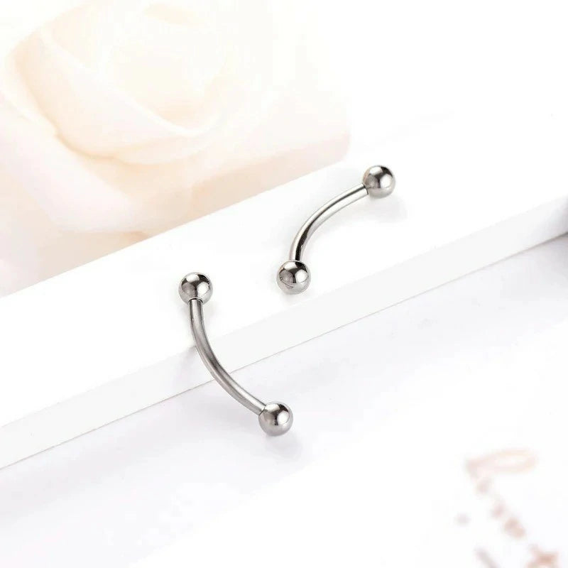 G23 Titanium Nipple Barbell Nipple Rings Nipple Bars Straight Bar Body Jewelry Barbell Eyebrow