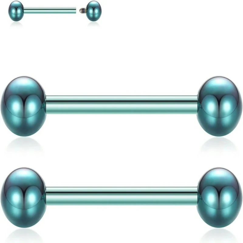 G23 Titanium Nipple Barbell Nipple Rings Nipple Bars Straight Bar Body Jewelry Barbell Eyebrow