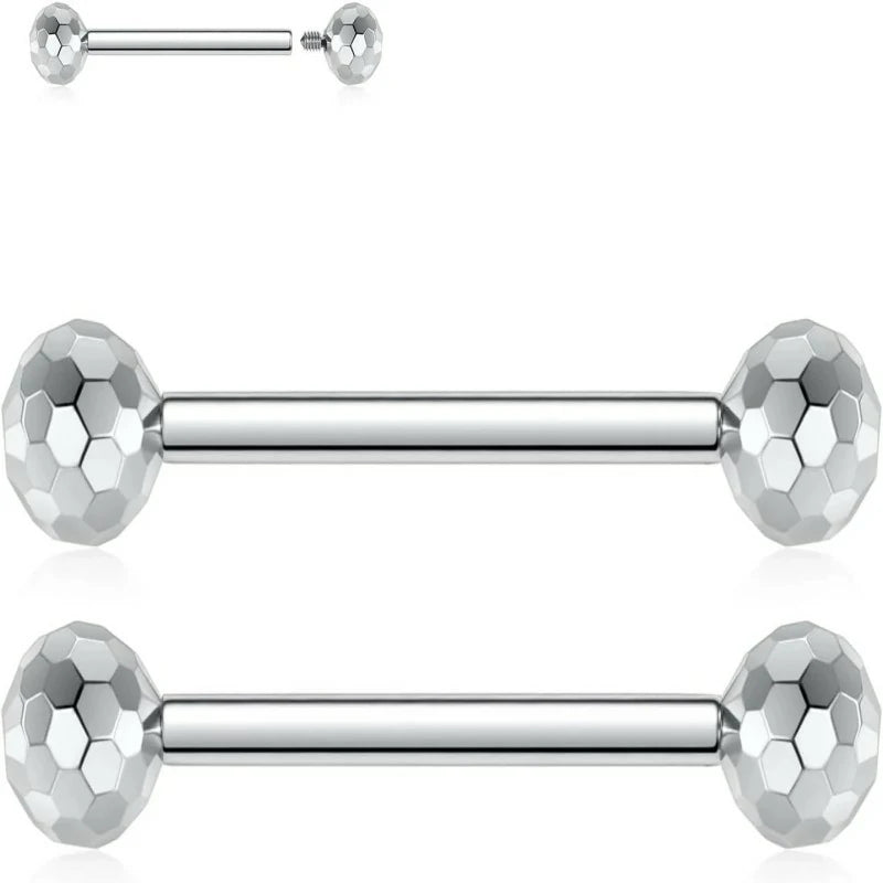 G23 Titanium Nipple Barbell Nipple Rings Nipple Bars Straight Bar Body Jewelry Barbell Eyebrow