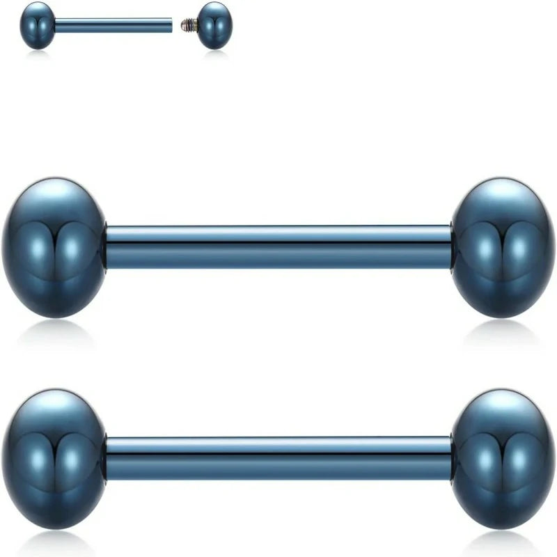G23 Titanium Nipple Barbell Nipple Rings Nipple Bars Straight Bar Body Jewelry Barbell Eyebrow