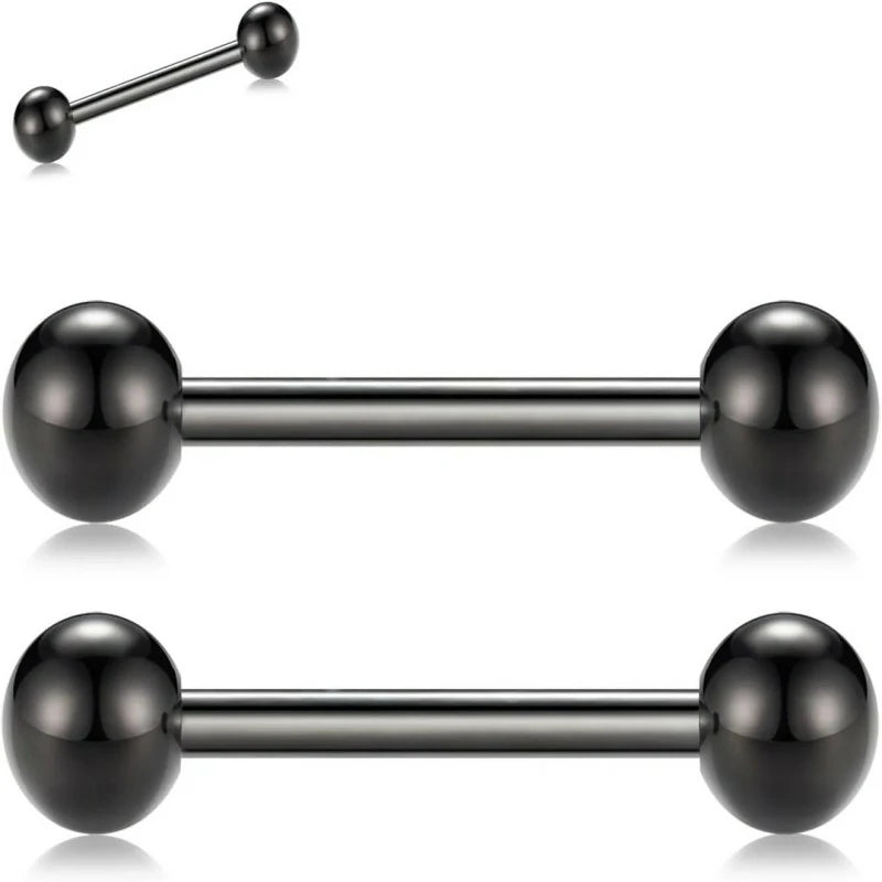 G23 Titanium Nipple Barbell Nipple Rings Nipple Bars Straight Bar Body Jewelry Barbell Eyebrow