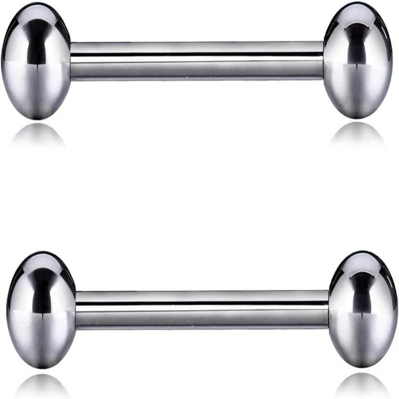G23 Titanium Nipple Barbell Nipple Rings Nipple Bars Straight Bar Body Jewelry Barbell Eyebrow