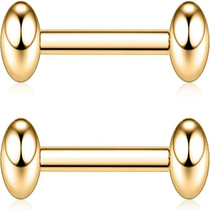 G23 Titanium Nipple Barbell Nipple Rings Nipple Bars Straight Bar Body Jewelry Barbell Eyebrow