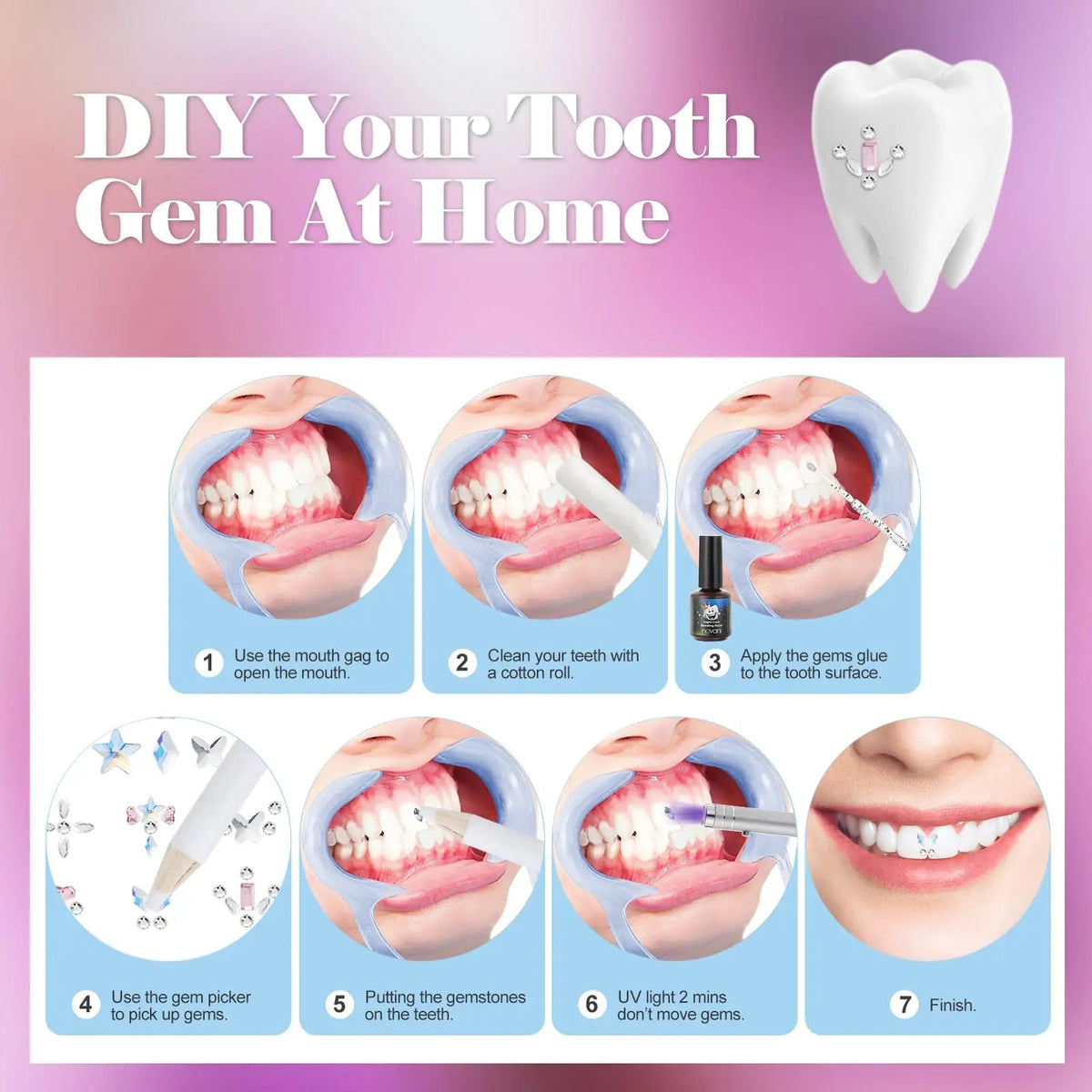 High Quality Sales Sets Teeth Decoration Teeth Rhinestones Sets Teeth Rhinestones - QIAO CrystalQIAO CrystalQIAO Crystal