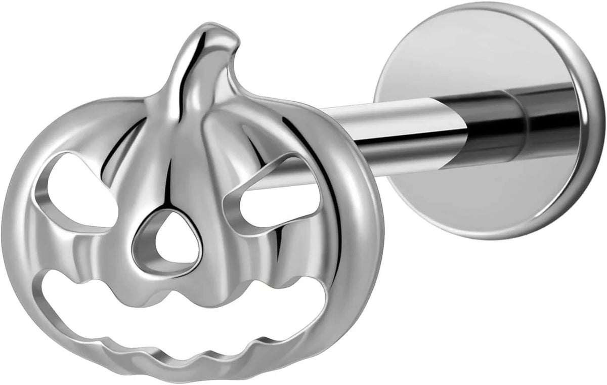 Halloween Screw ASTM F136 Titanium Gothic Studs Hypoallergenic Flatback Cartilage
