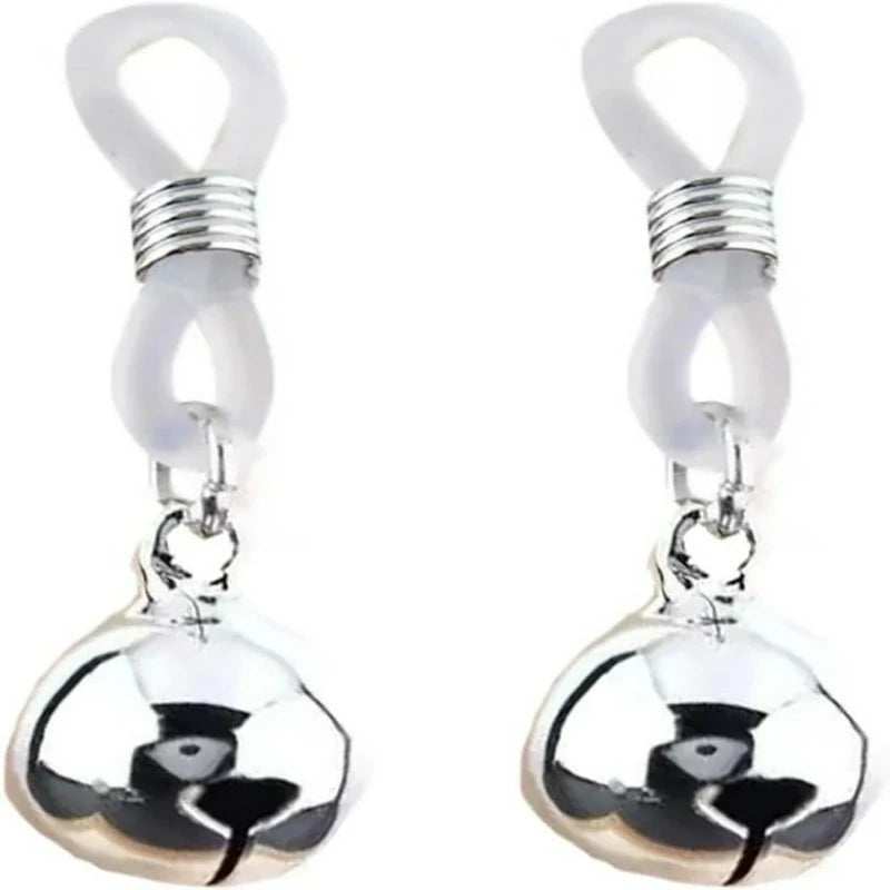 Jingle Bell Fake Nipple Rings Non Piercing Dangle Nipplerings Nipple Noose Adjustable