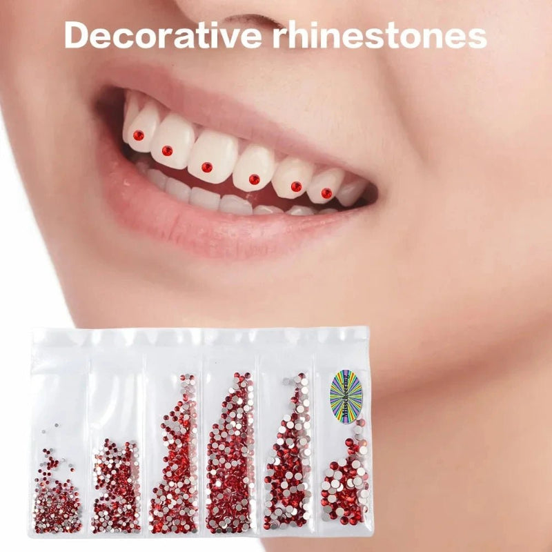 Light Up Your Smile Crystal Rhinestone Tooth Gems Perfect Rhinestone Tooth Gems with Durable Tooth Rhinestones - QIAO CrystalQIAO CrystalQIAO Crystal