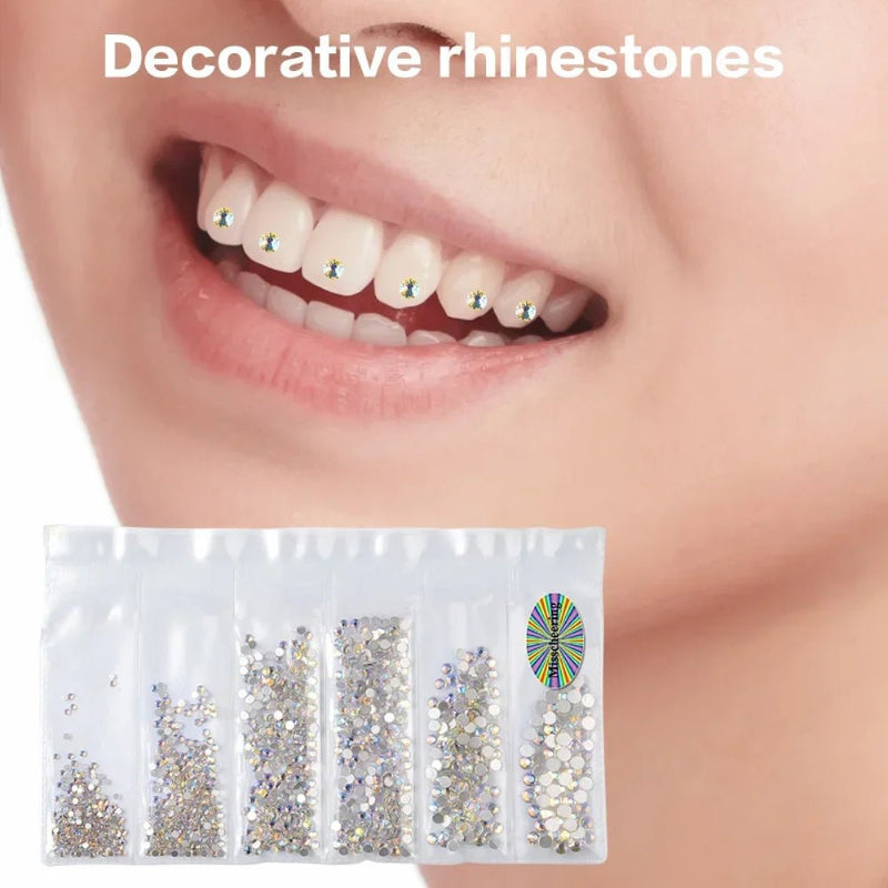 Light Up Your Smile Crystal Rhinestone Tooth Gems Perfect Rhinestone Tooth Gems with Durable Tooth Rhinestones - QIAO CrystalQIAO CrystalQIAO Crystal