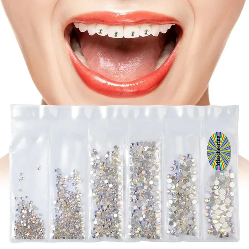 Light Up Your Smile Crystal Rhinestone Tooth Gems Perfect Rhinestone Tooth Gems with Durable Tooth Rhinestones - QIAO CrystalQIAO CrystalQIAO Crystal